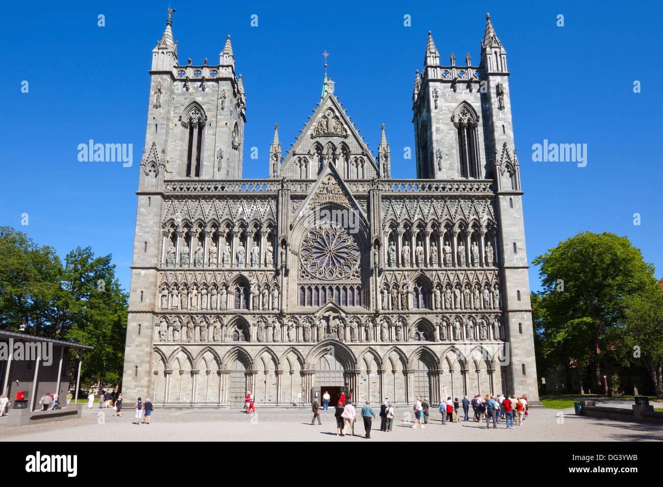 Nidaros Kathedrale in Trondheim, Sor-Tröndelag, Norwegen, Skandinavien, Europa Stockfoto