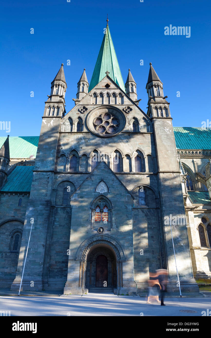 Nidaros Kathedrale in Trondheim, Sor-Tröndelag, Norwegen, Skandinavien, Europa Stockfoto