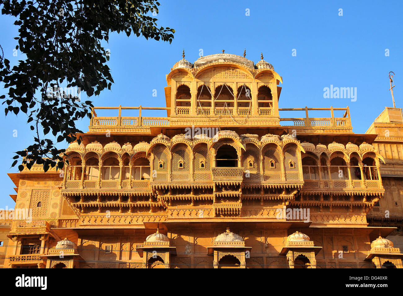 Jaisalmer Raj Mahal (Königlicher Palast), Jaisalmer, Rajasthan, Indien, Asien Stockfoto