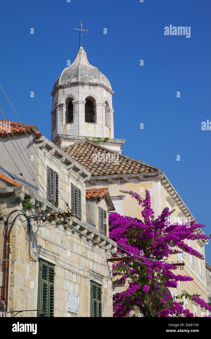 Kirche St. Nikolaus, Cavtat, Dubrovnik Riviera, Dalmatien, Dalmatien, Kroatien, Europa Stockfoto