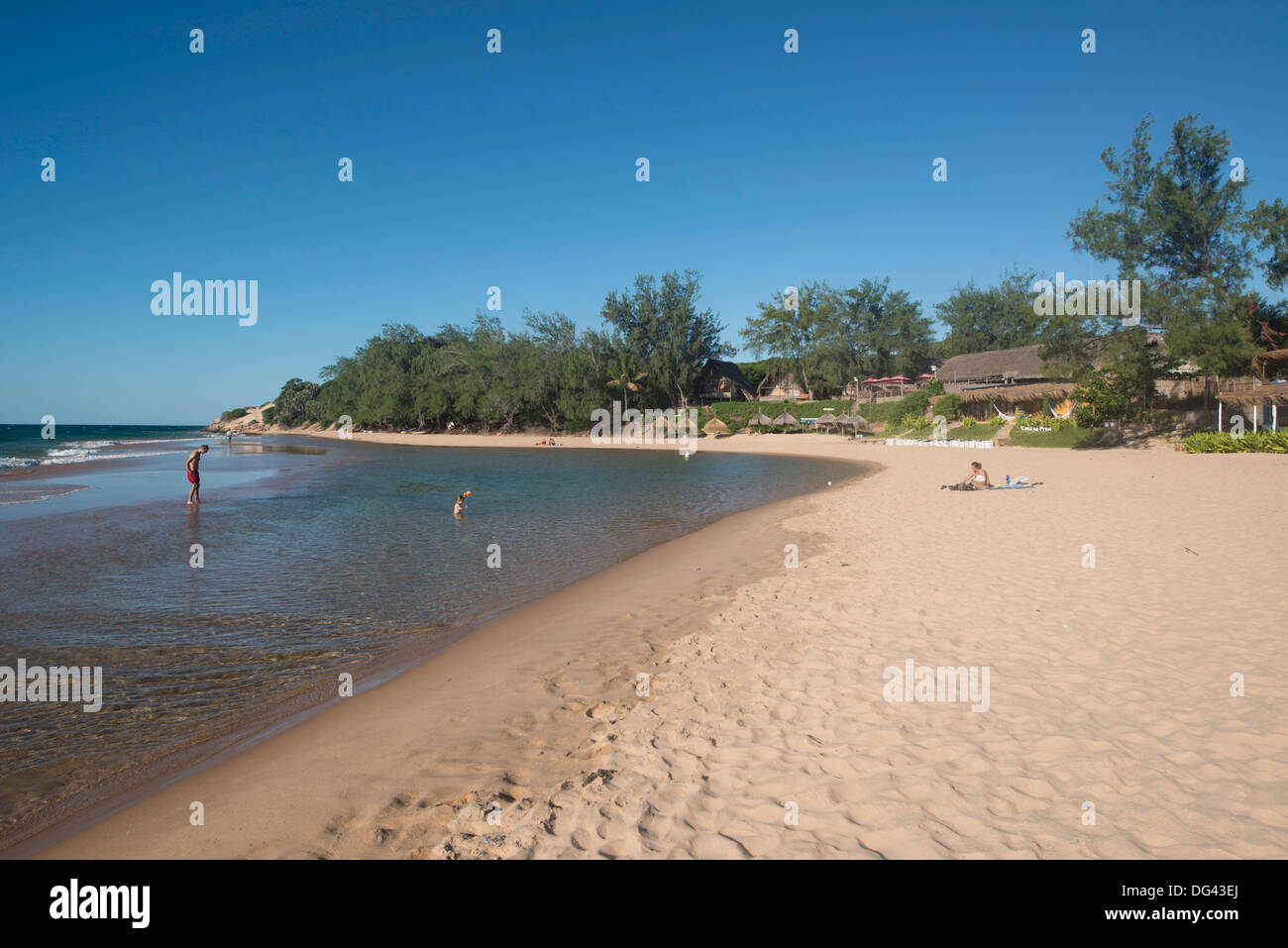 Tofo Beach, Inhambane, Mosambik, Afrika Stockfoto