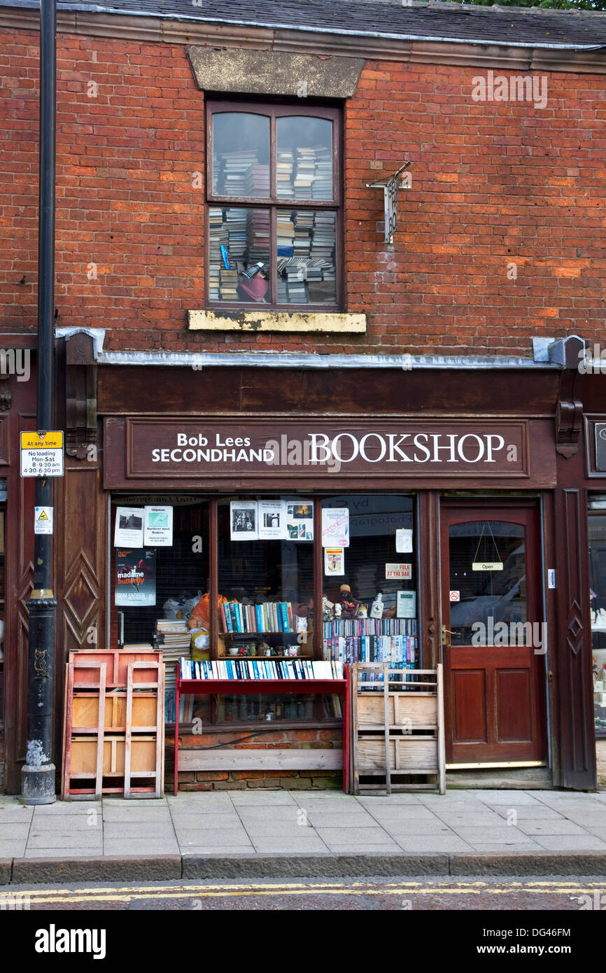 Antiquariat an der George Street, Stadtzentrum, Oldham, Greater Manchester, England, Vereinigtes Königreich Stockfoto