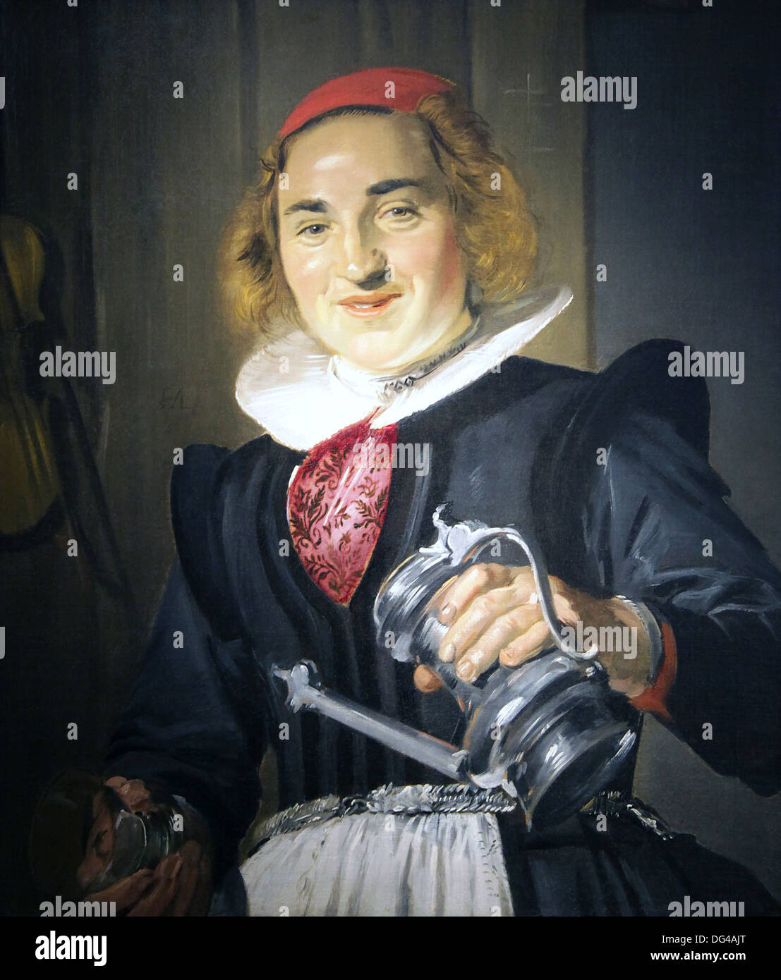 Porträt von 'De Waardin' (1623-1625).Frans Hals (1582-1666) Niederländisch Niederlande.niederländischer Maler des Goldenen Zeitalters von Porträts, die in Haarlem lebten, arbeiteten. Stockfoto