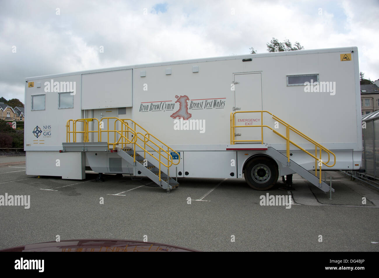 Brest Wales Walisisch NHS Screening Mammographie Prüfeinheit Stockfoto