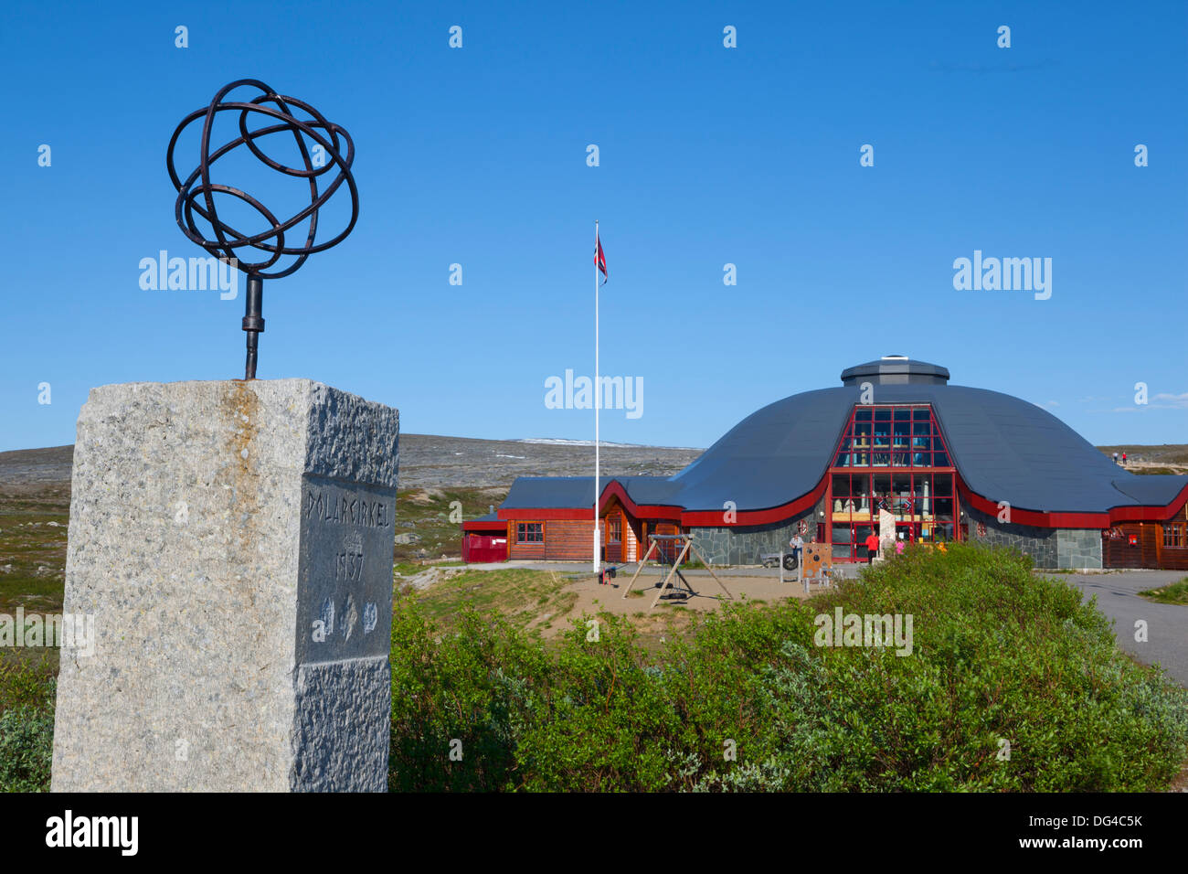 Der Polarkreis-Center, Nordland, Norwegen, Skandinavien, Europa Stockfoto