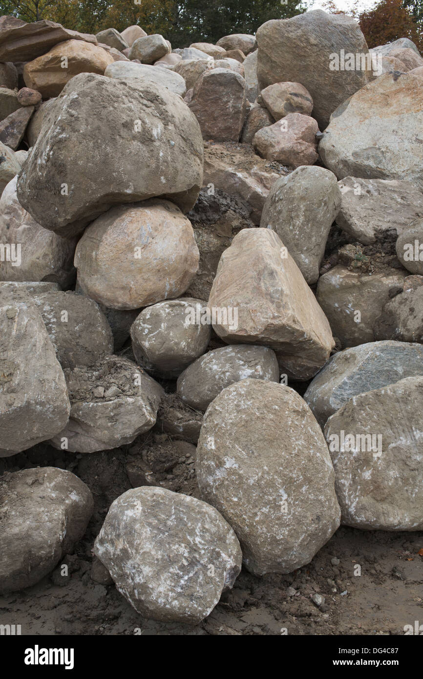 Einen großen Steinhaufen. Stockfoto