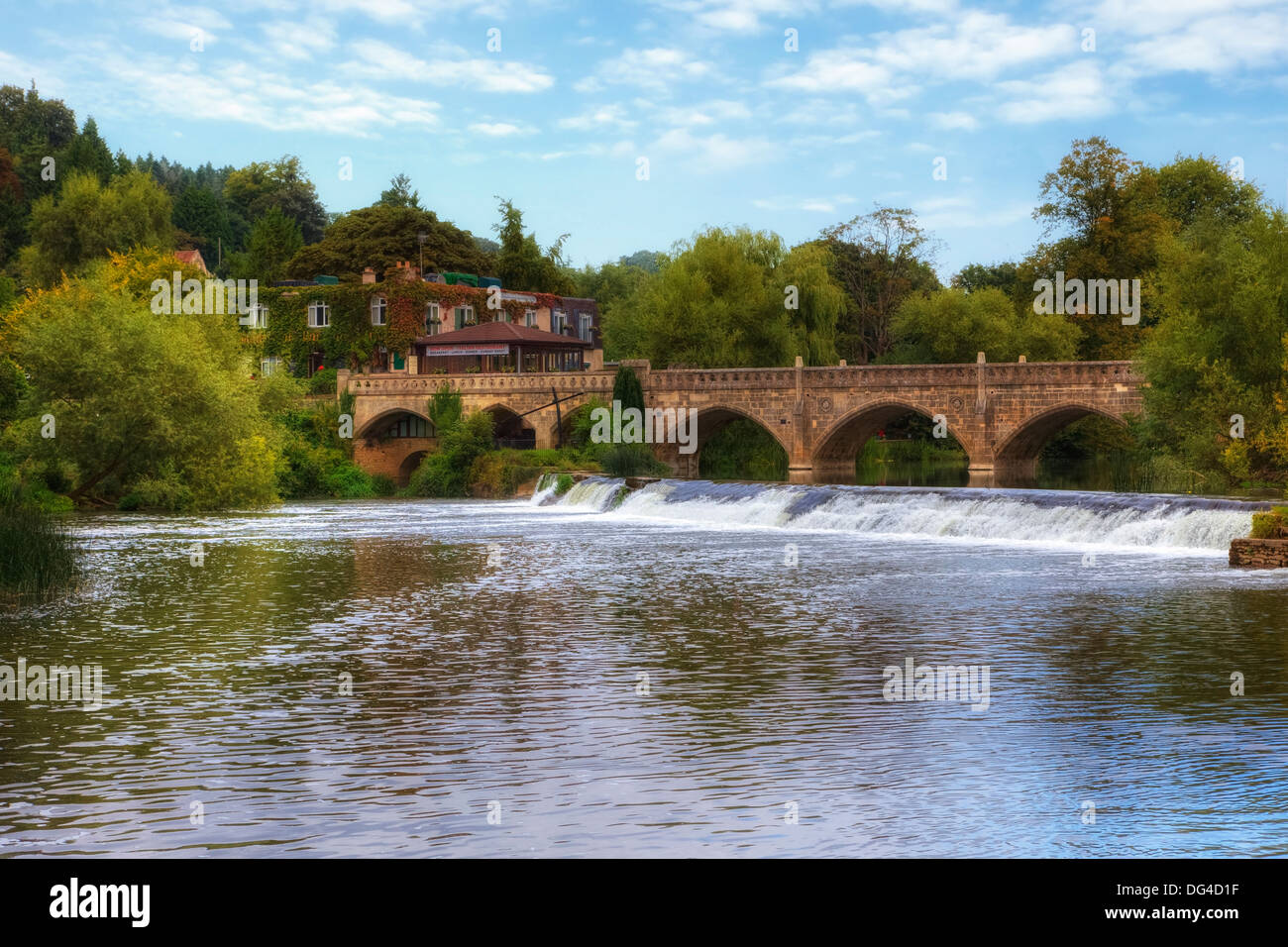 Furnished, mautpflichtige Brücke, Somerset, England, Vereinigtes Königreich Stockfoto