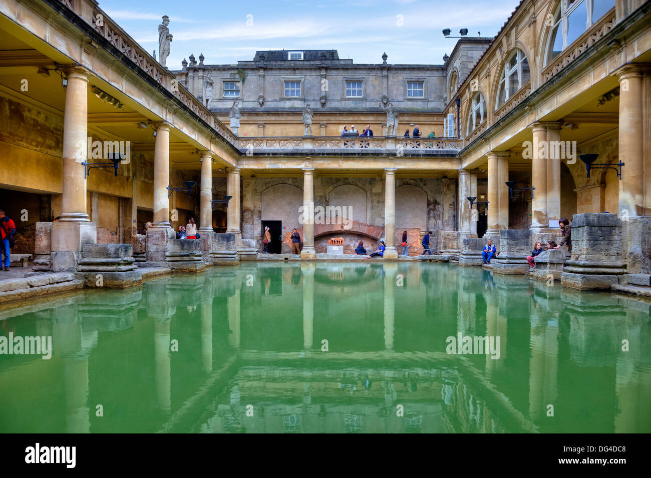 Römische Bäder, Bath, Somerset, England, Vereinigtes Königreich Stockfoto