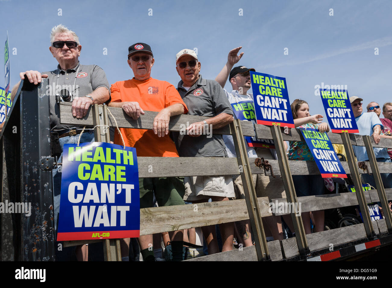 AFL-CIO Parade am Labor Day, Great New York State Fair, Syrakus. Stockfoto