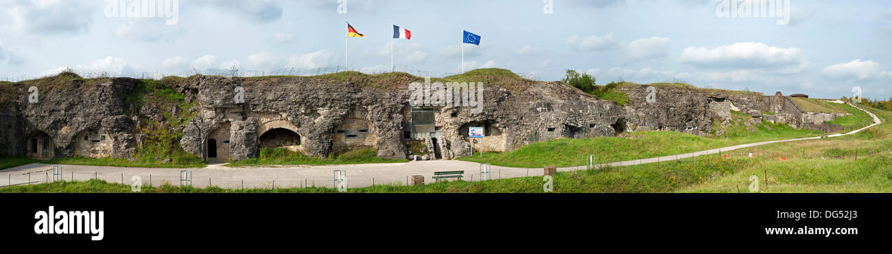 Ersten Weltkrieg ein Fort de Douaumont, Lothringen, Schlacht von Verdun, Frankreich Stockfoto