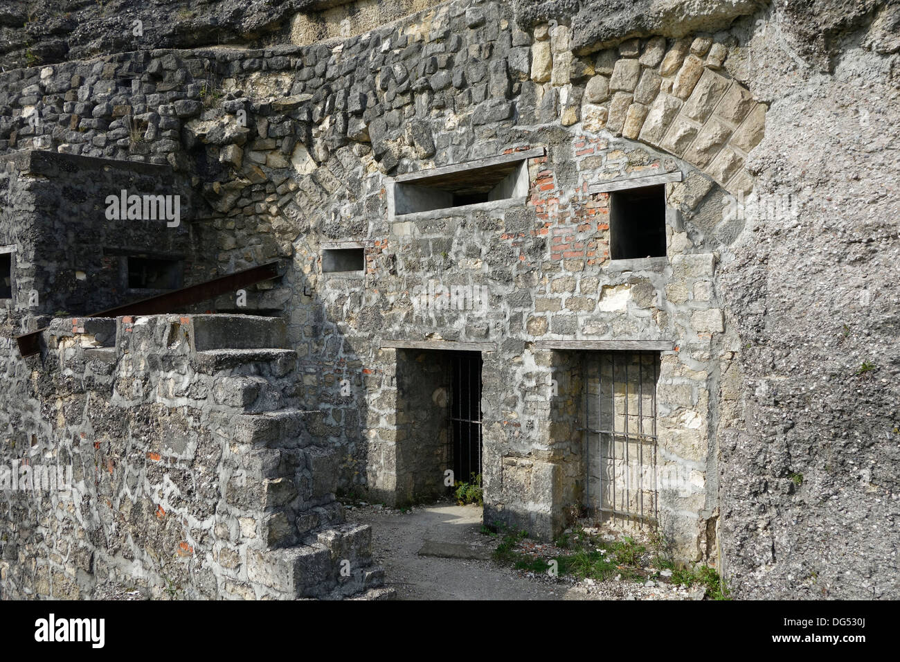 Ersten Weltkrieg ein Fort de Douaumont, Lothringen, Schlacht von Verdun, Frankreich Stockfoto