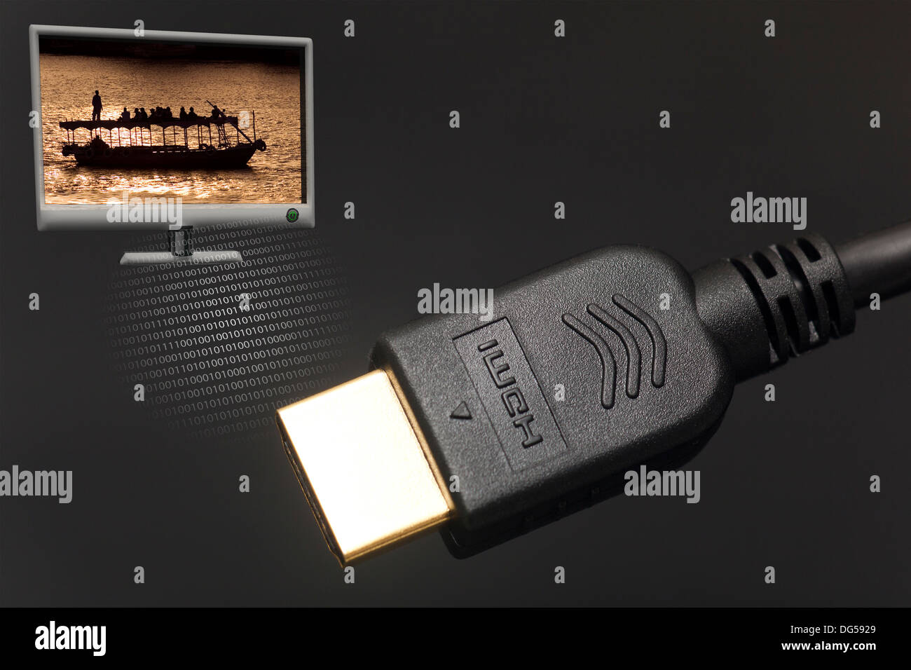 HDMI-Stecker Stockfoto