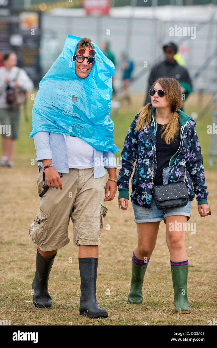 Reading Festival - Leiter Musikfans für die Hauptbühne Aug 2013 Stockfoto