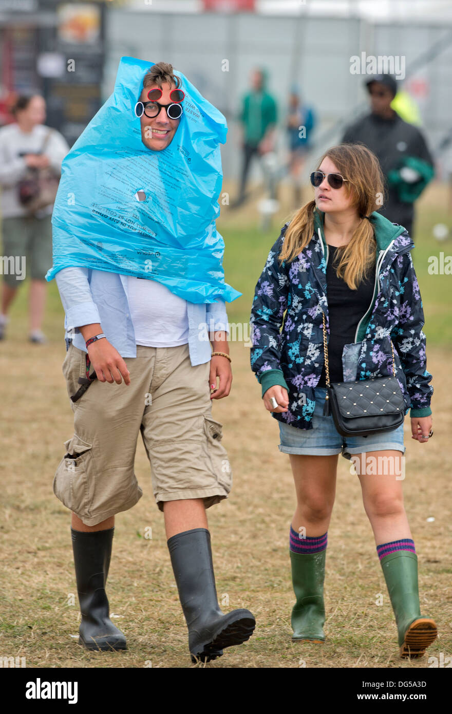 Reading Festival - Leiter Musikfans für die Hauptbühne Aug 2013 Stockfoto