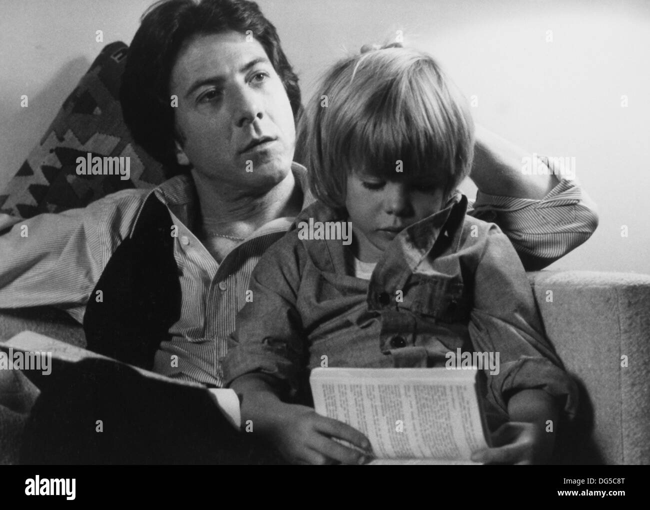 Dustin Hoffman und Justin Henry, am Set des Films, Kramer gegen Kramer, 1979 Stockfoto