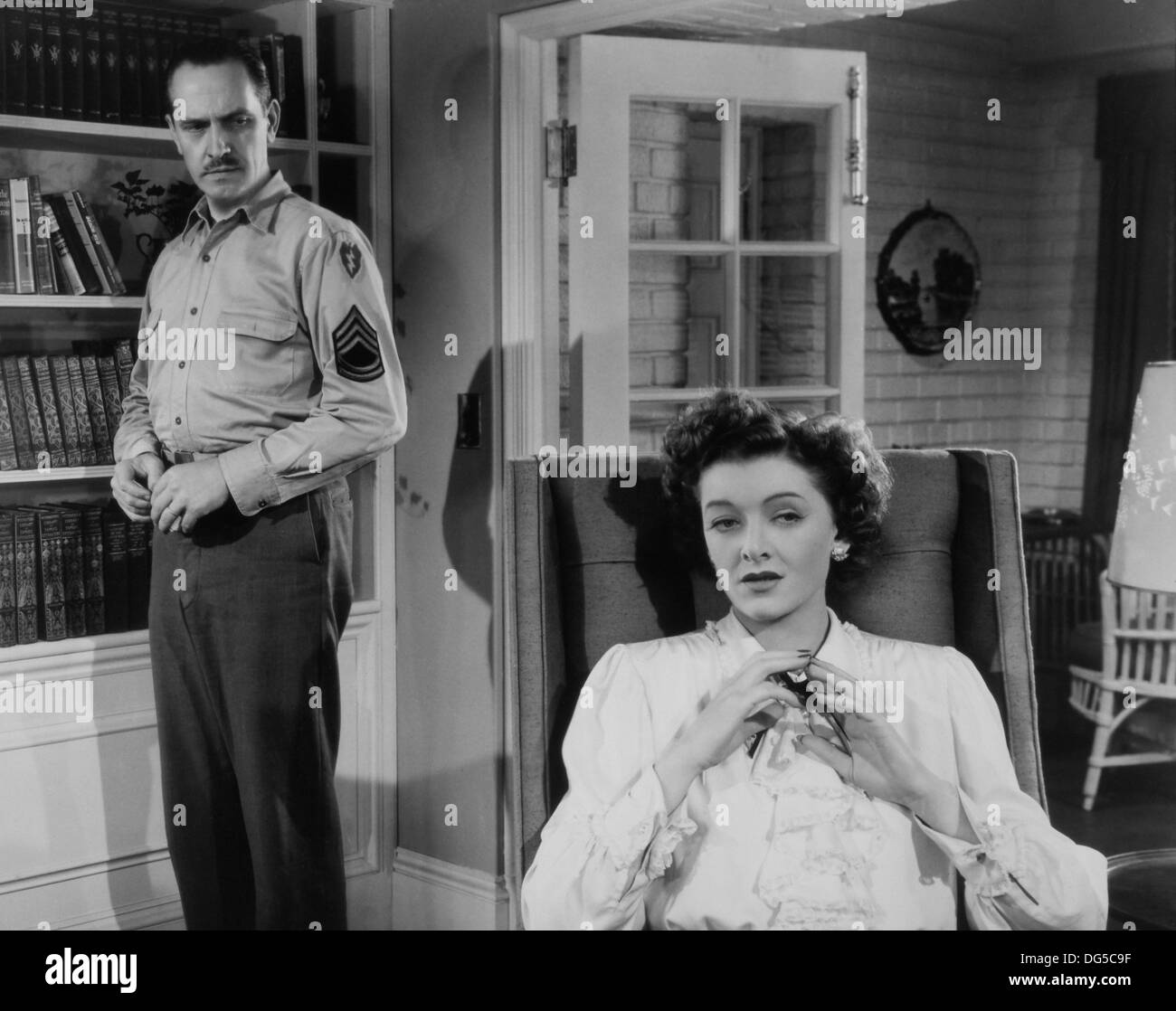 Fredric März und Myrna Loy, der Film, "Die besten Jahre unseres Lebens', von Samuel Goldwyn Produktionen mit Vertrieb über RKO Radio Pictures, 1946 Stockfoto