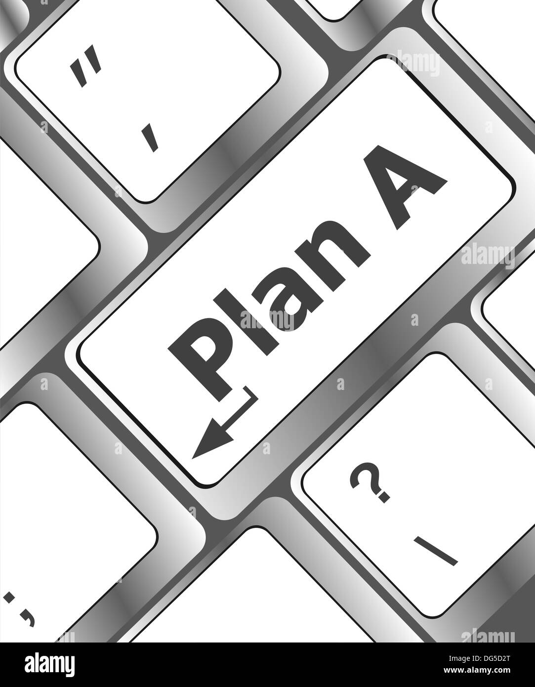 Planen Sie einen Schlüssel auf Computer-Tastatur - Internet-Business-Konzept Stockfoto