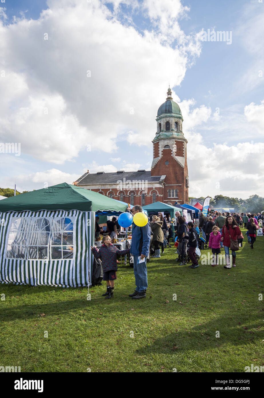 Die herbstlichen Kürbisfest am Royal Victoria Country Park, Pathologie, Southampton, Hampshire, England, UK Stockfoto
