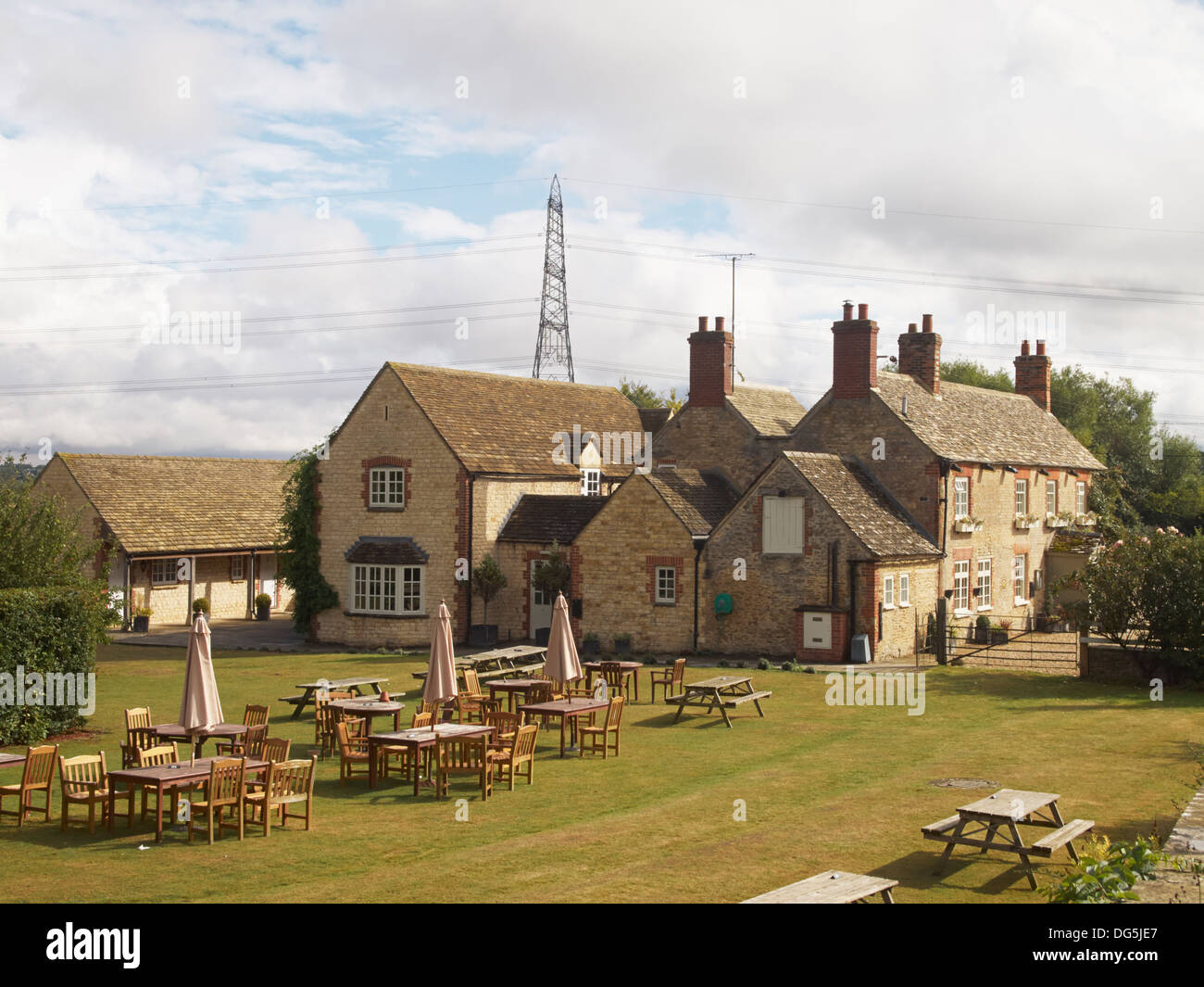 Trout Inn Kaulquappe Bridge, England Stockfoto