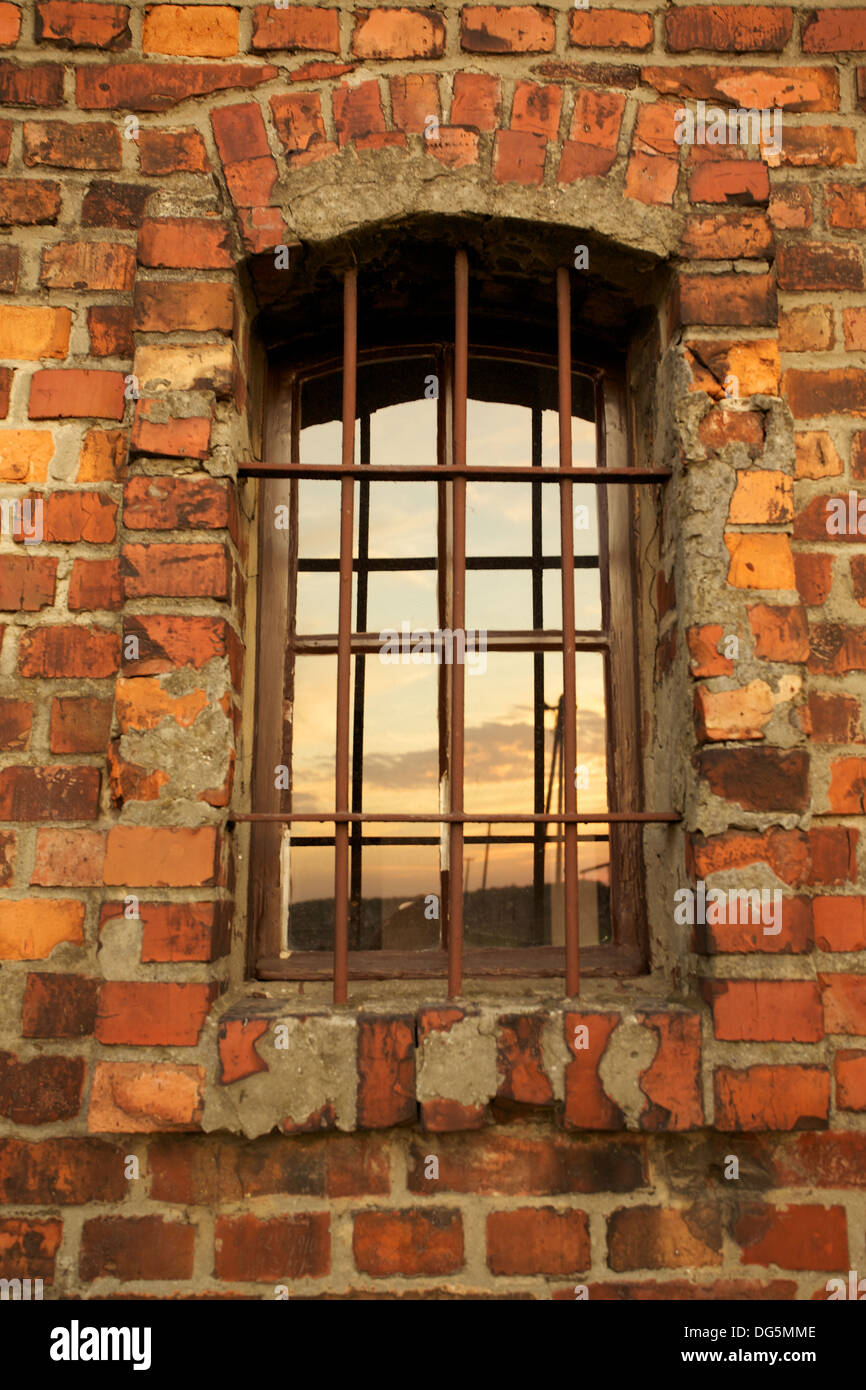 Fenster im Konzentrationslager Auschwitz-Birkenau Stockfoto
