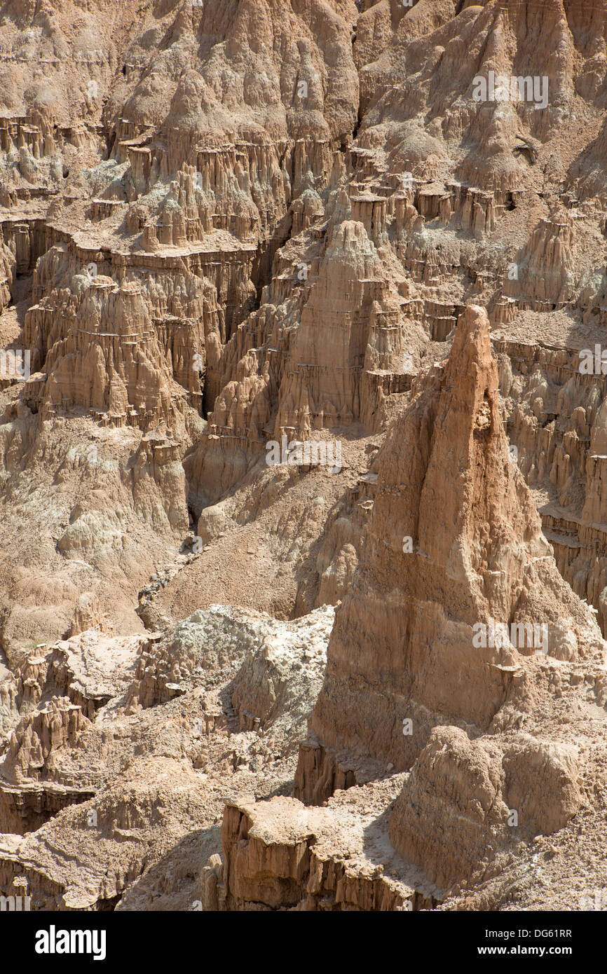 Ansicht des Cathedral Gorge State Park im östlichen Nevada Stockfoto