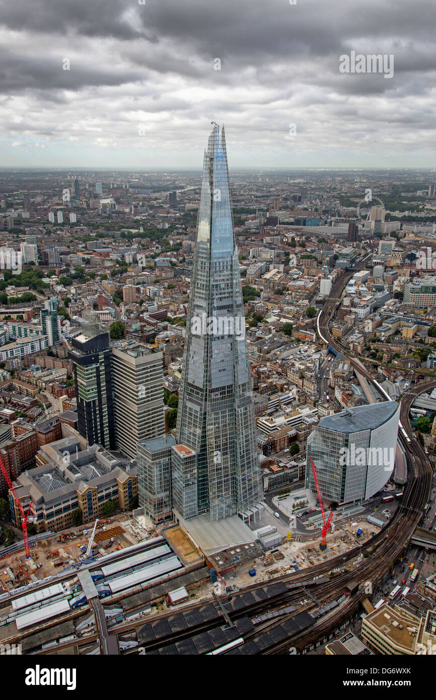 Der Shard London, aus der Luft Stockfoto