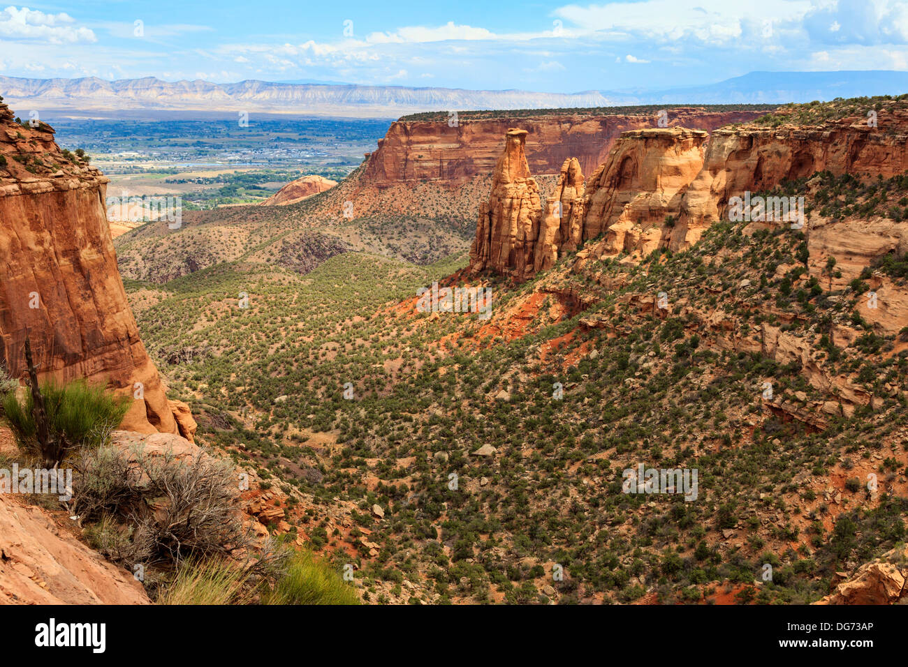 Blick auf Monument Canyon in Colorado National Monument, Colorado, USA Stockfoto