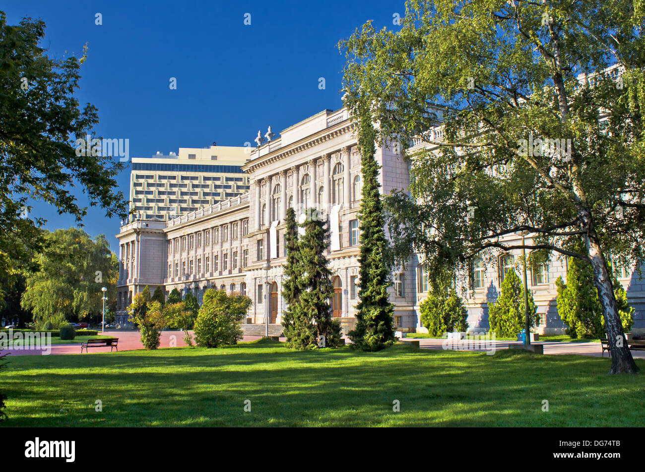 Stadt Zagreb Architektur und Natur, Hauptstadt von Kroatien Stockfoto