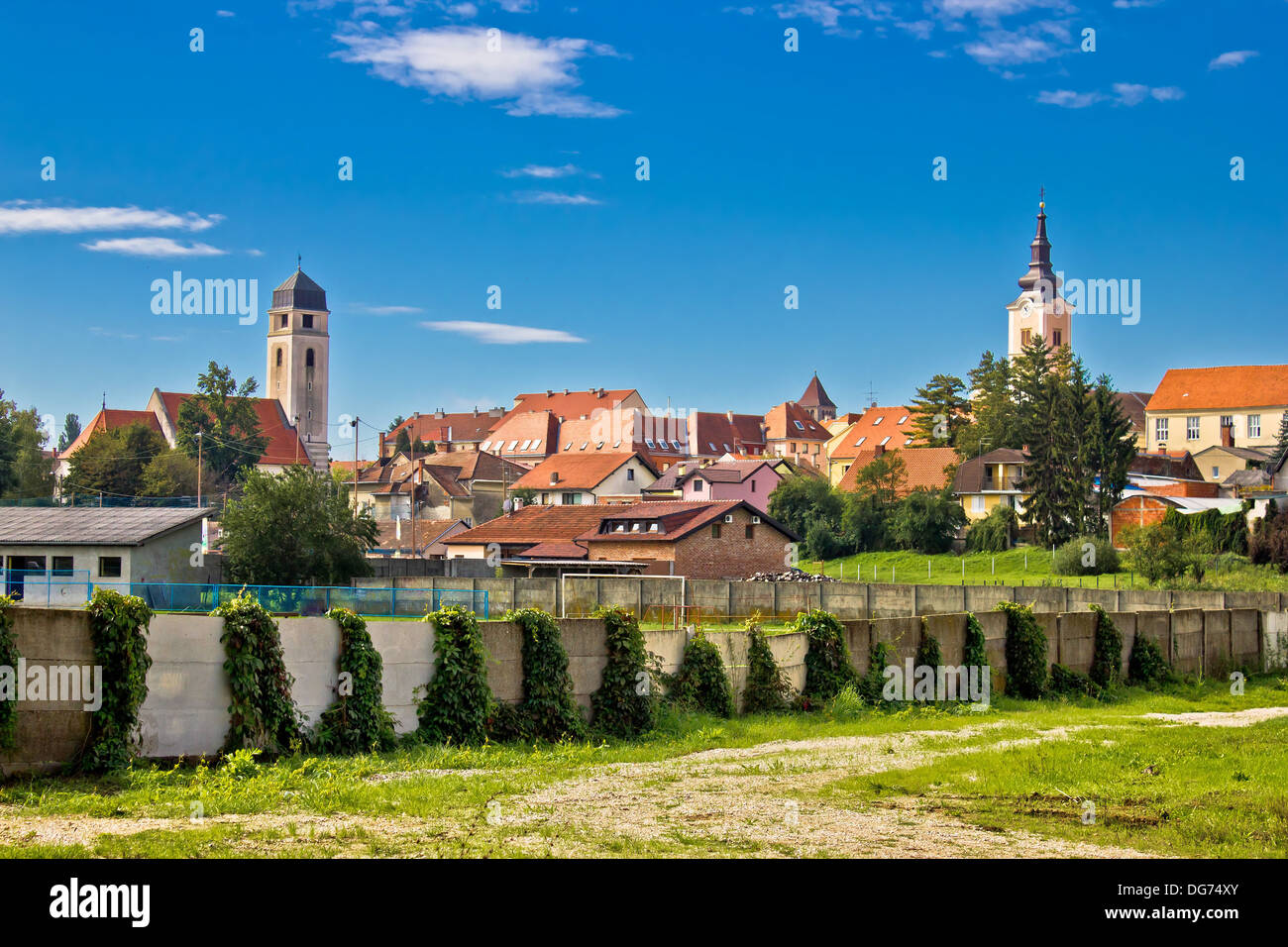 Stadt von Krizevci in Prigorje Region in Kroatien Stockfoto