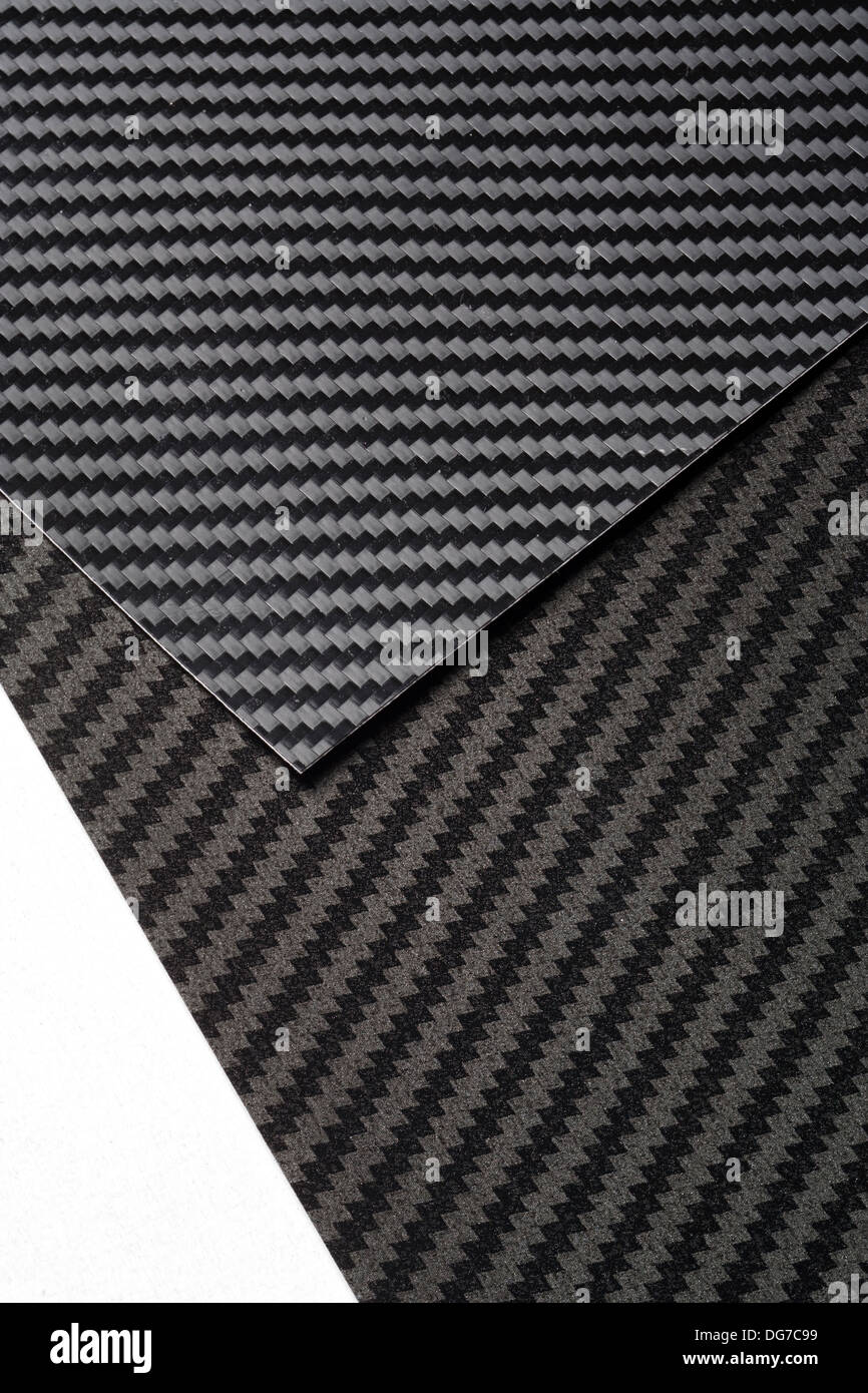 Ursprünglichen Carbone Faser. Hintergrund schwarz Auto Tecture Carbone dunkel Material original Kohlefaser Patern roh echt-Carbon gesichtet Stockfoto