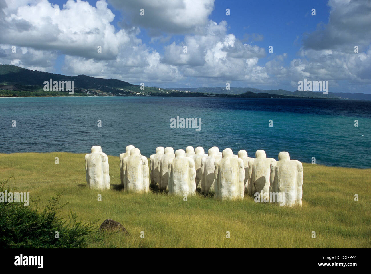 Memorial de L´Anse Cafard Le Diamant Ile De La Martinique Departement et Region D´Outremer Francais Archipel des Antillen Stockfoto