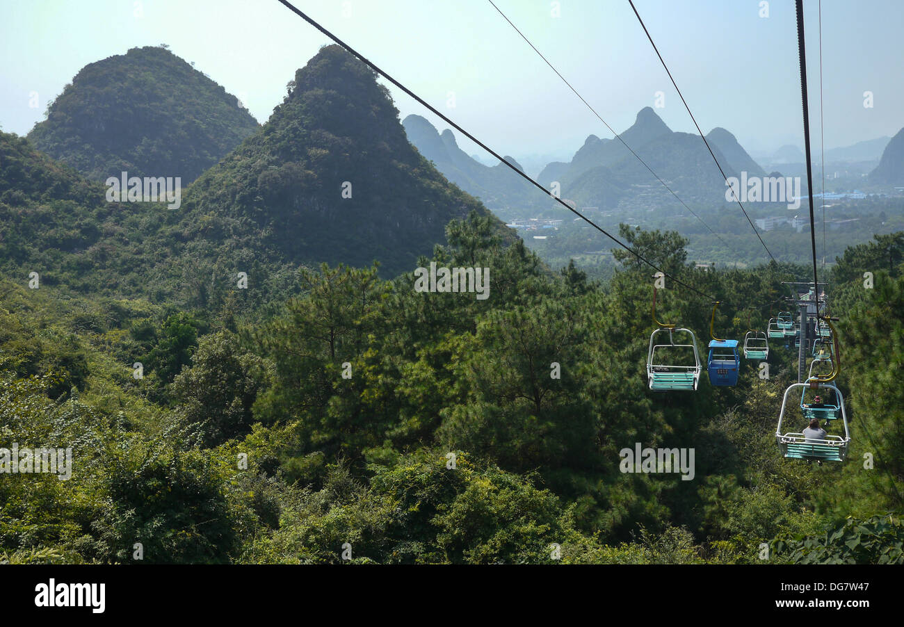 Mount Yao (früher Mount Shiren), befindet sich im westlich von Pingdingshan, Provinz Henan, China Stockfoto