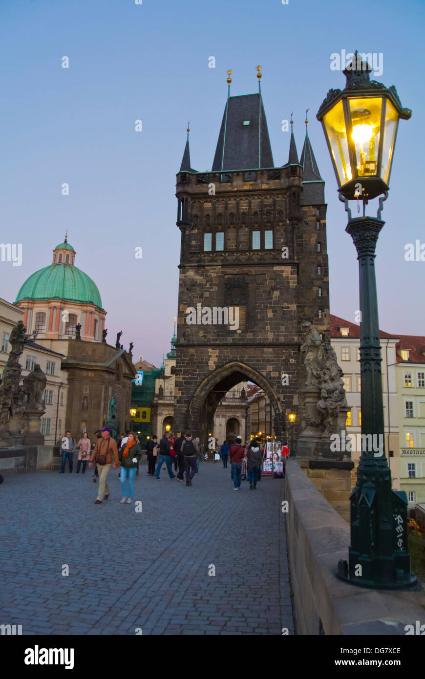 Karluv die meisten Charles Brücke Mitteleuropa Prag Tschechische Republik Stockfoto