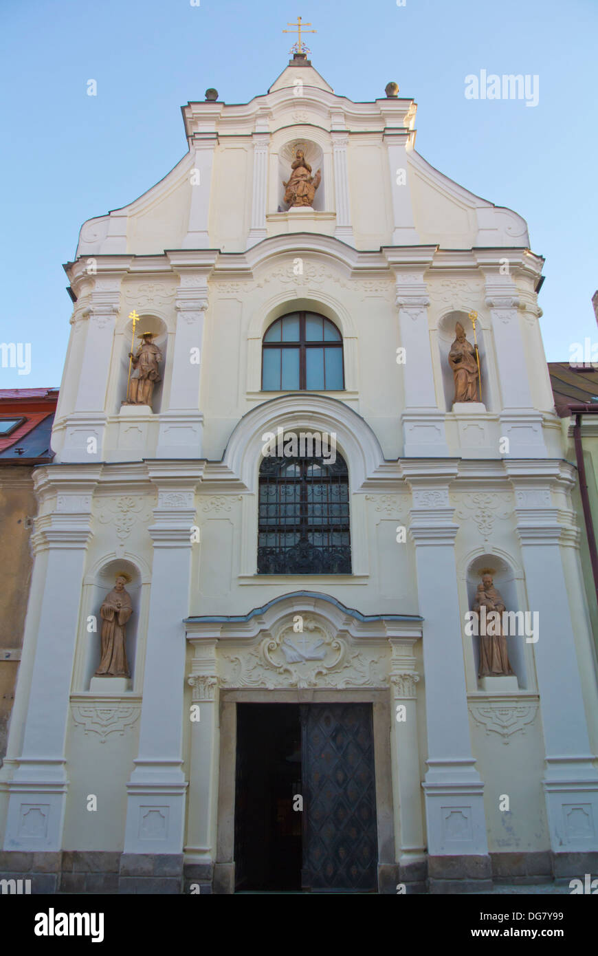 Minoritsky Kostel Kirche (1250) alte Stadt Jihlava Vysocina Stadtregion Moravia Mitteleuropa Tschechien Stockfoto