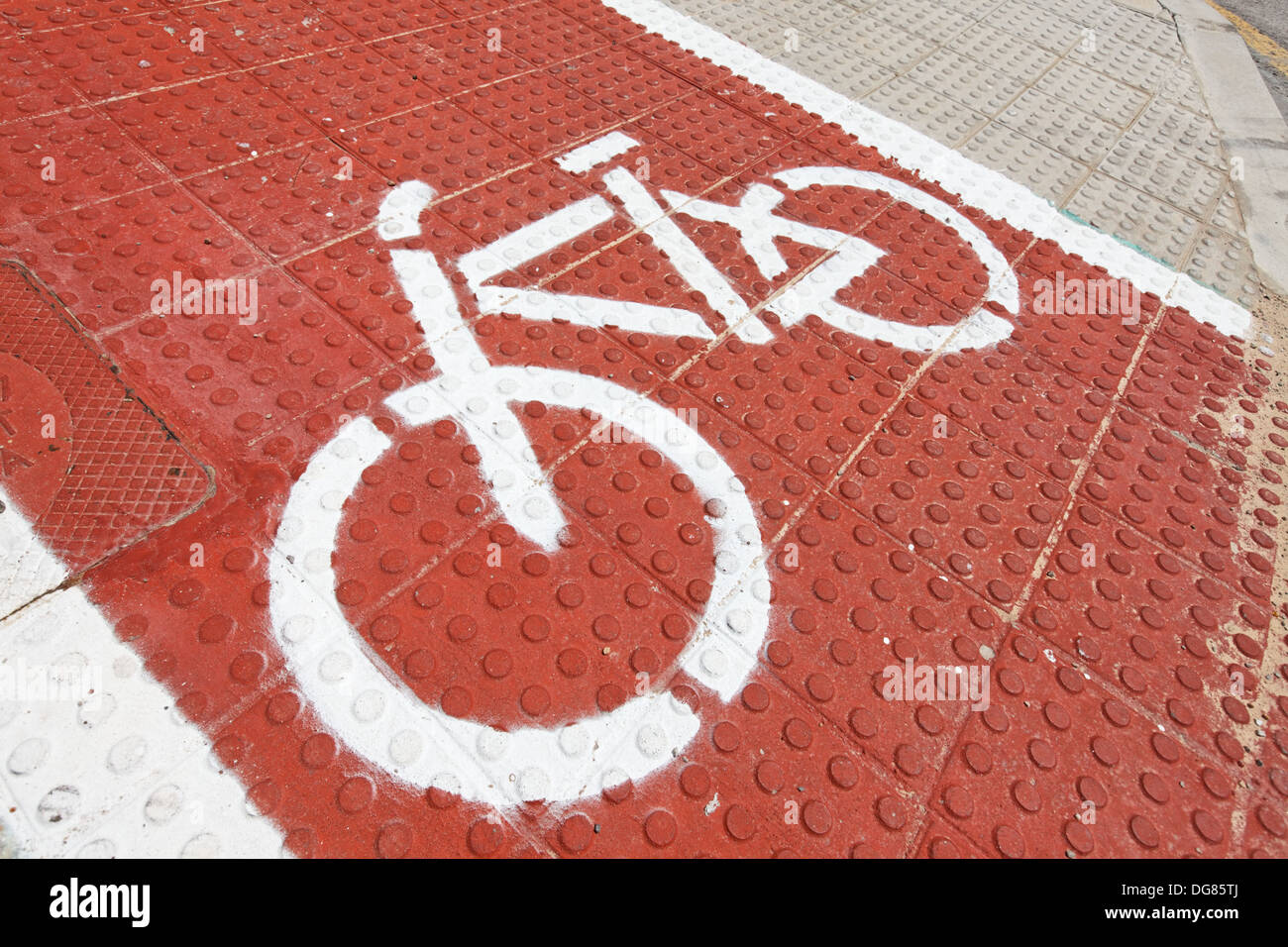 Fahrradweg Stockfoto