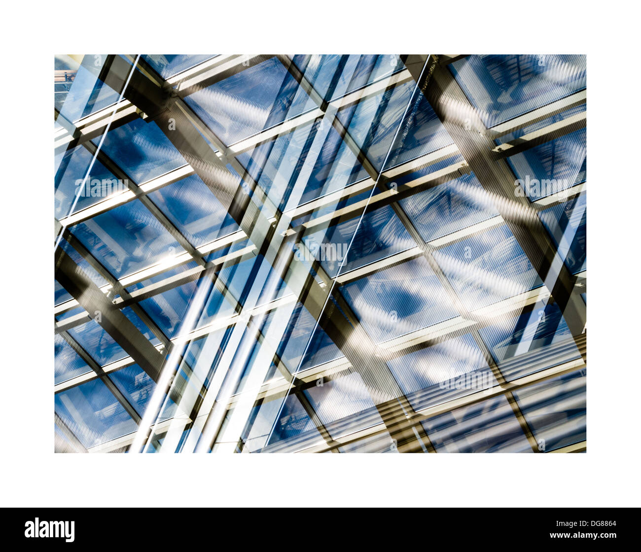 Abstrakt Architektur Reflexion Stockfoto