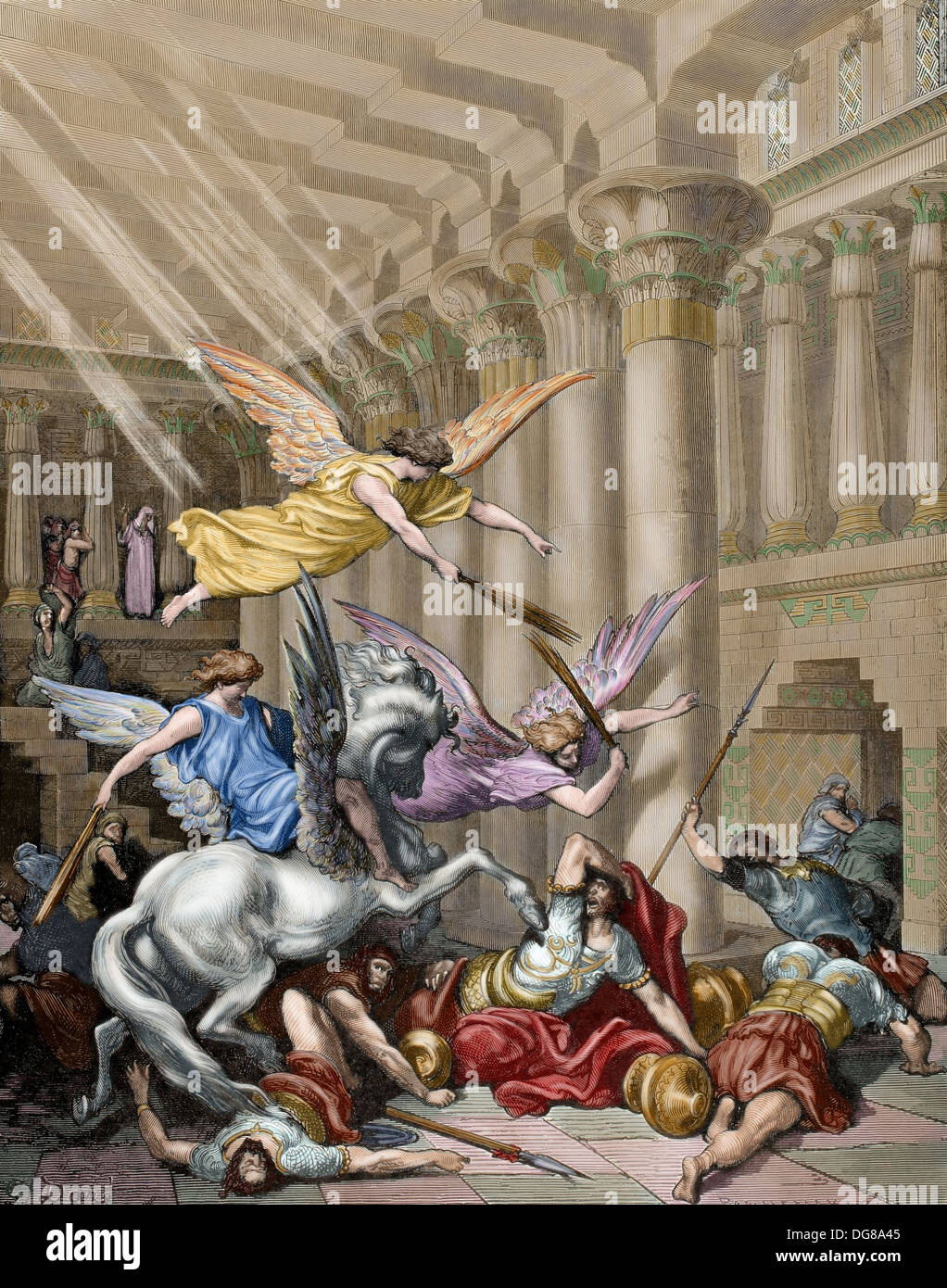 Esplandian. 2. Jahrhundert vor Christus. Minister des syrischen Königs Seleucus IV Philopator. Des Tempels von himmlischen Boten abgeschoben. Stockfoto