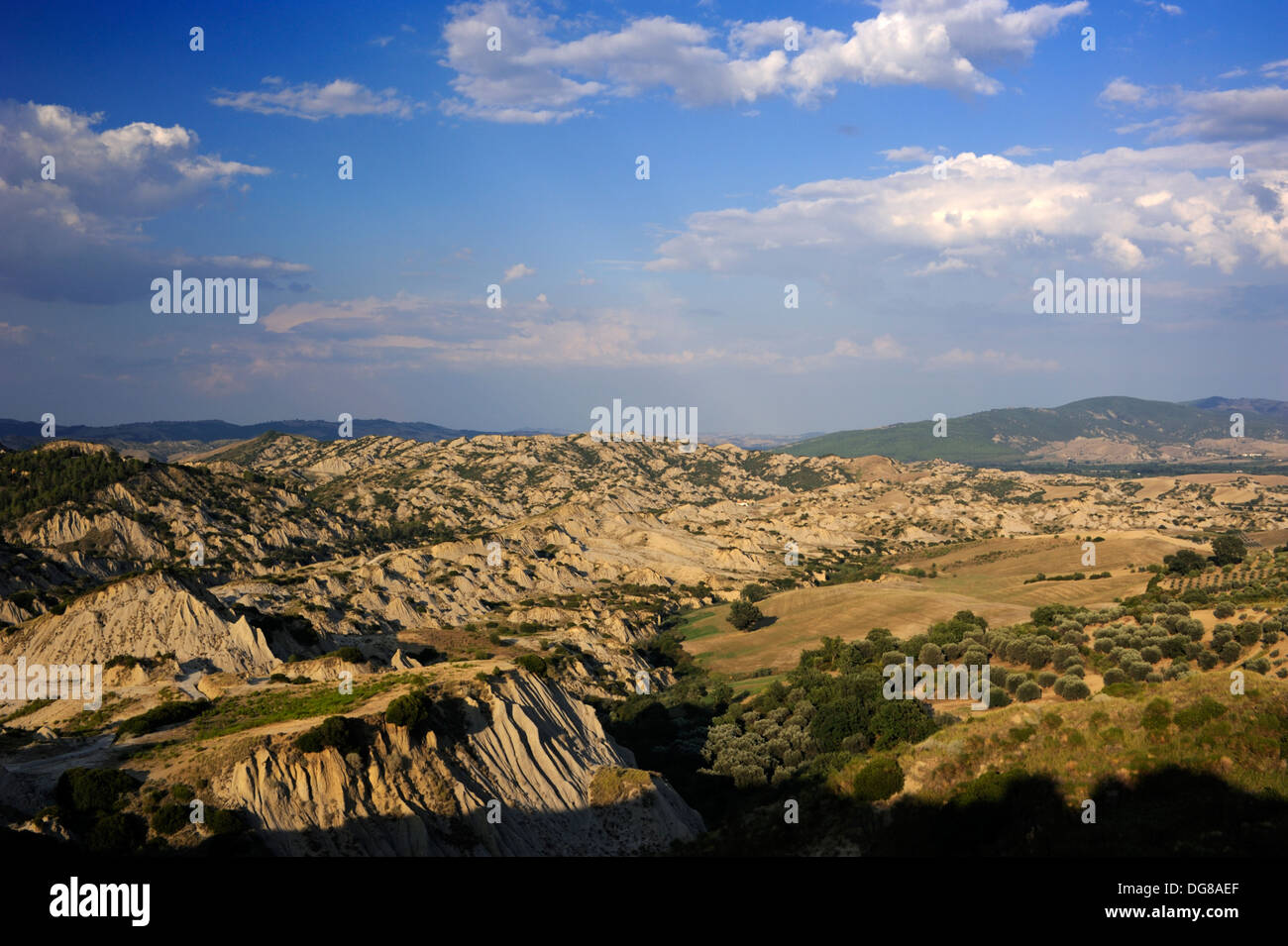 Italien, Basilicata, Landschaft bei Aliano Stockfoto