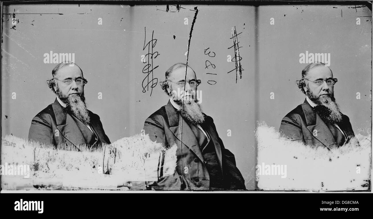 Edwin M. Stanton, US-Kriegsminister unter den Präsidenten Lincoln und Johnson, spielte während des Bürgerkriegs und der Wiederaufbauzeit eine entscheidende Rolle in der Verwaltung. Stockfoto