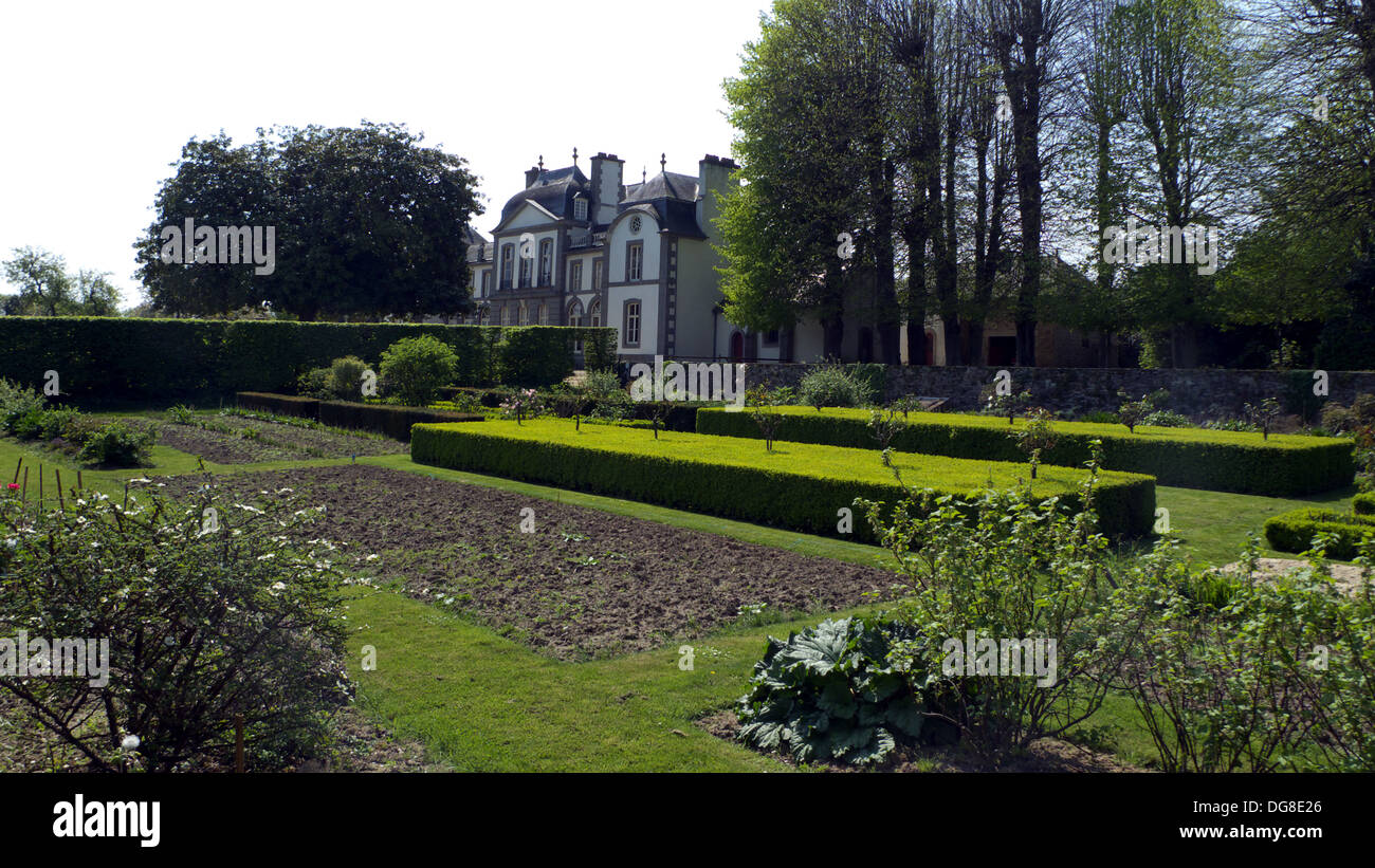 Gärten von le Montmarin, Pleurtuit, Bretagne, Frankreich Stockfoto