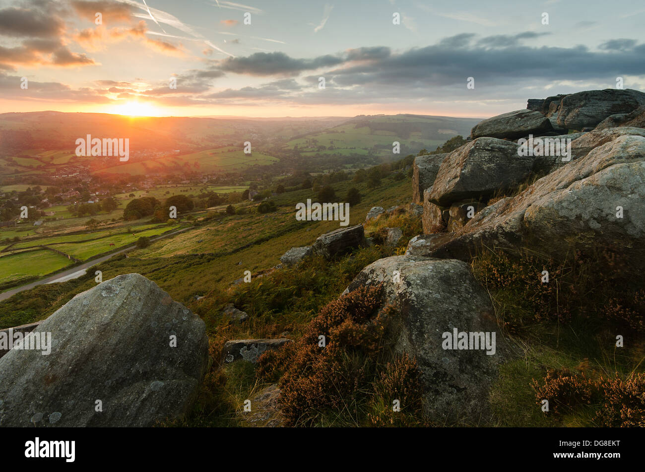 Cubar Rand bei Sonnenuntergang während der Herbstsaison Stockfoto