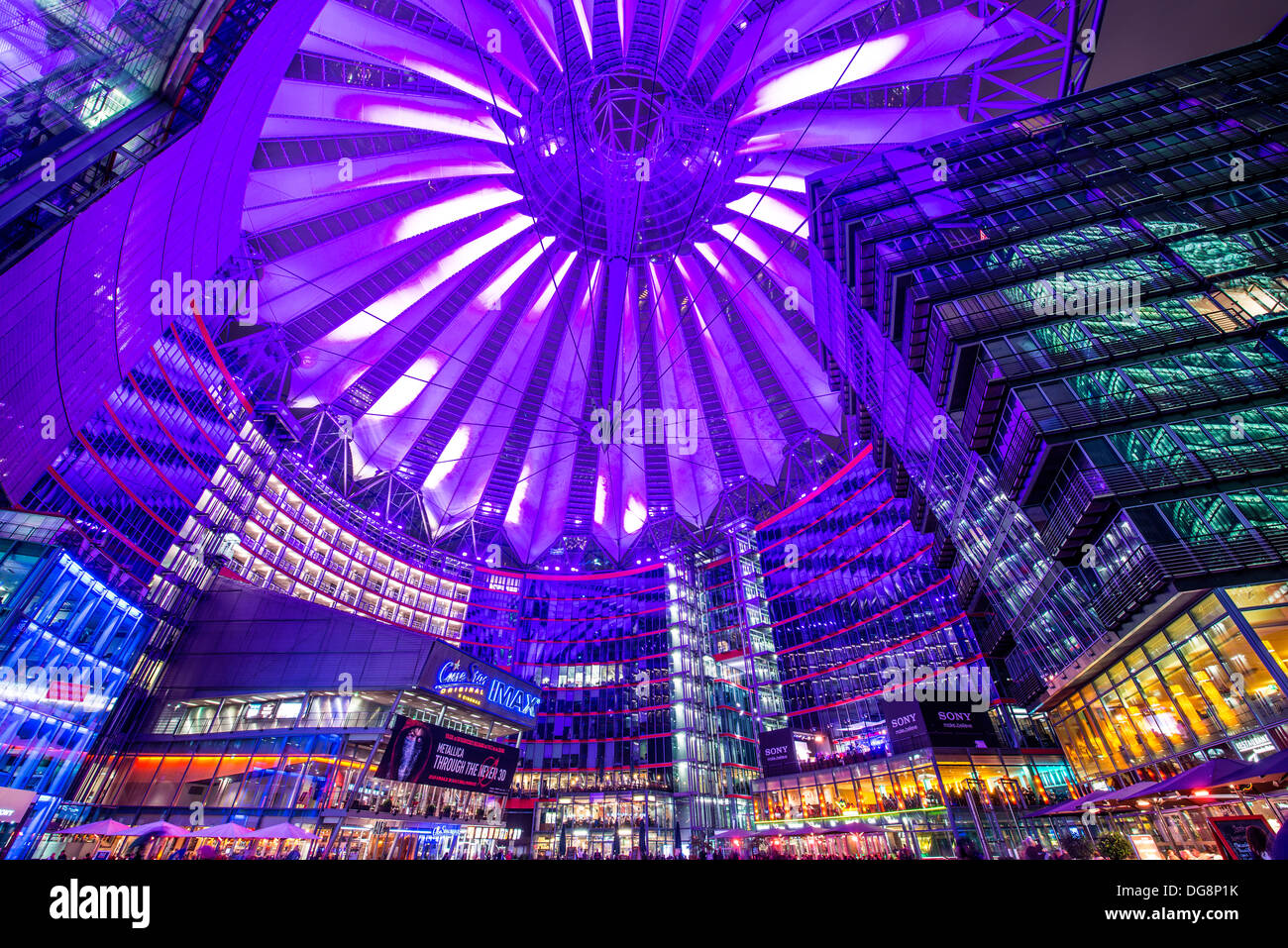 Sony Center in Berlin, Deutschland. Stockfoto
