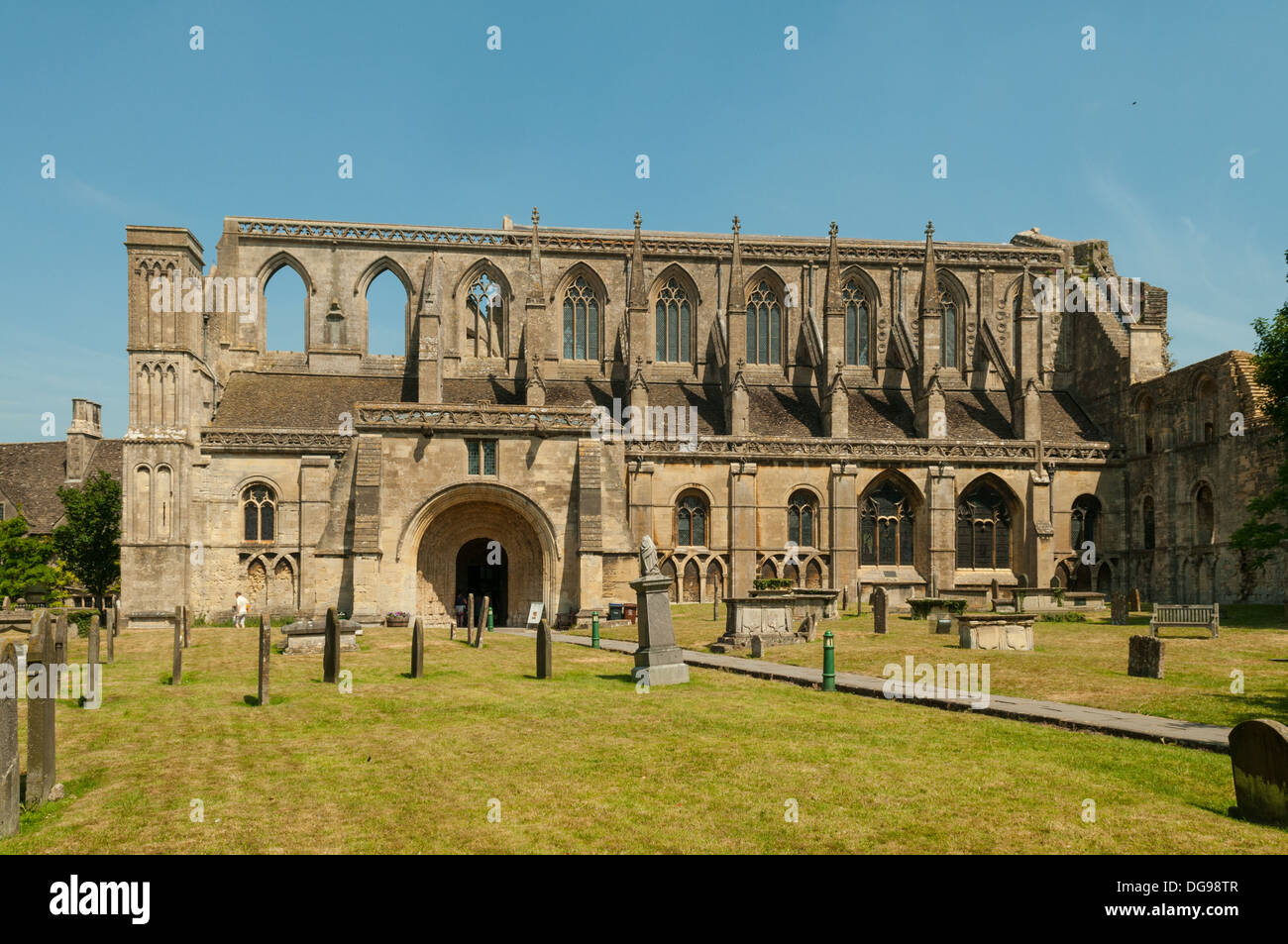 Benediktiner Abtei Malmesbury, Gloucestershire, England Stockfoto