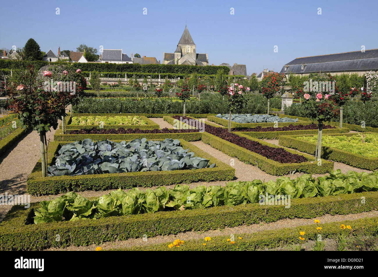45+ Schloss Villandry Gemüsegarten, Am eingang von schloss villandry