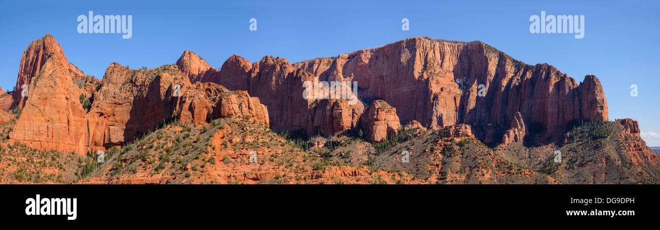 Panorama des Kolob Canyons, Zion Nationalpark, Utah, USA Stockfoto