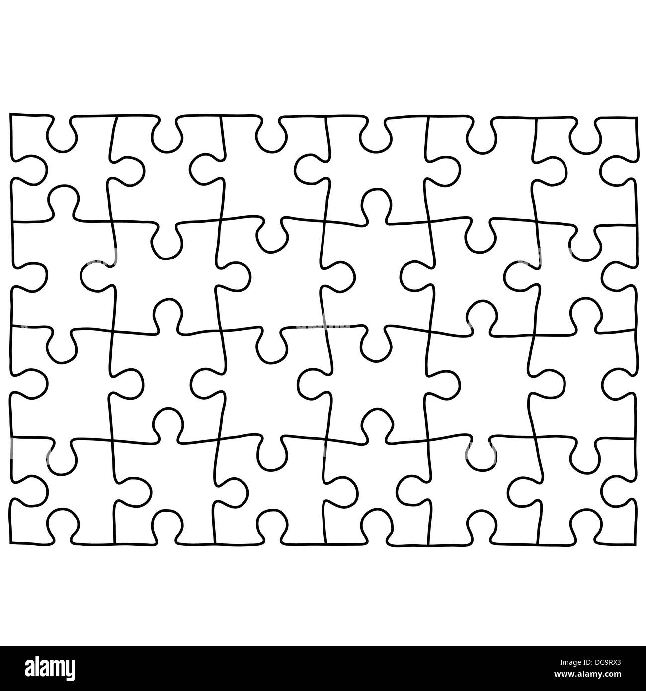 Puzzle-Vorlage. Hintergrund für Ihre Business-Präsentation Stockfotografie  - Alamy