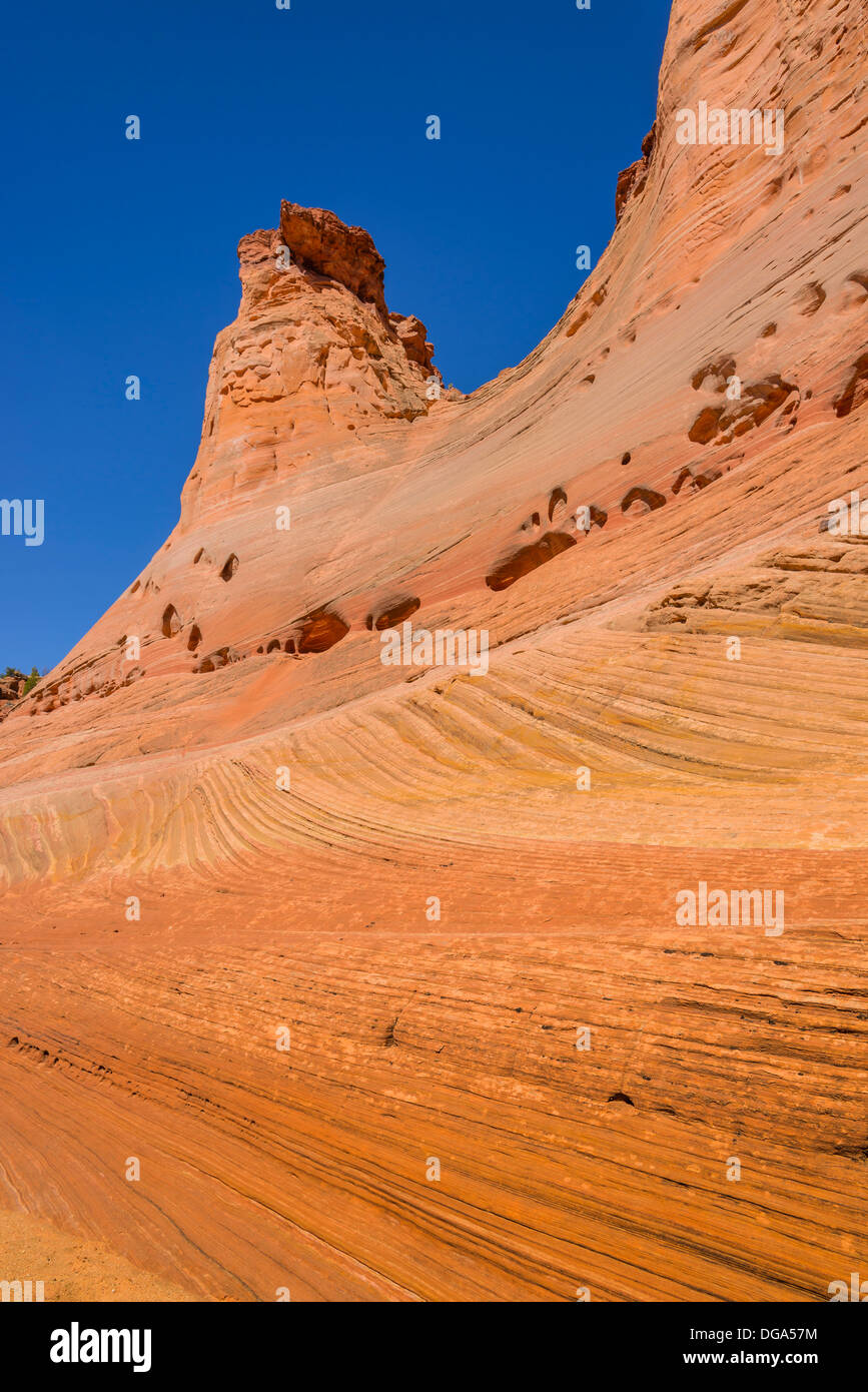 Felsformation, in der Nähe von Harris Wash, Grand Staircase Escalante National Monument, Utah, USA Stockfoto