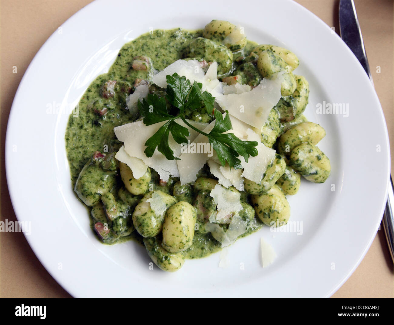 Gnocchi, traditionelles italienisches Gericht Stockfoto