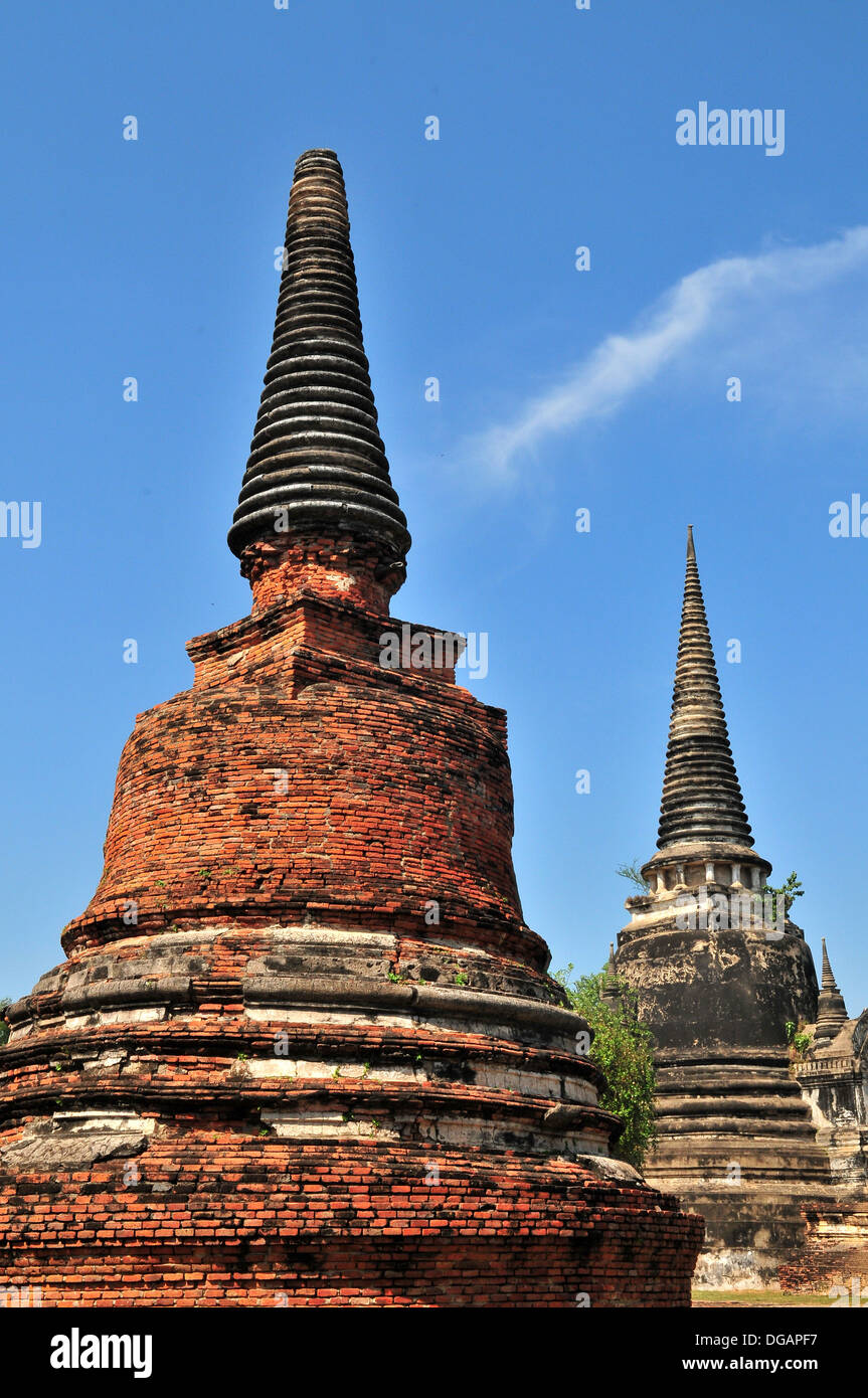 Alte Hauptstadt von Thailand - Ayutthaya Historical Park Stockfoto