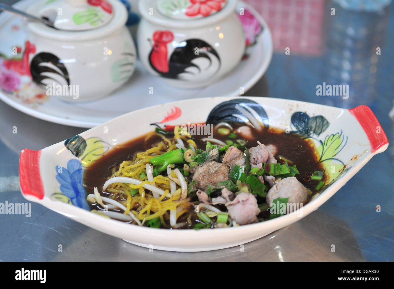 Taste of Thailand - Boot Nudel (Kway Teow Rue) Stockfoto